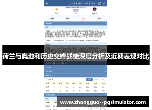 荷兰与奥地利历史交锋战绩深度分析及近期表现对比