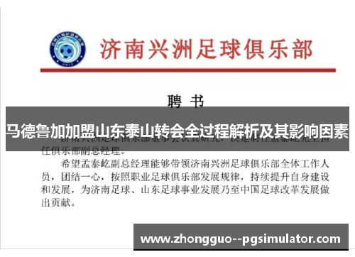 马德鲁加加盟山东泰山转会全过程解析及其影响因素
